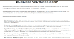 Desktop Screenshot of businessventurescorp.com