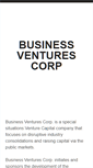 Mobile Screenshot of businessventurescorp.com